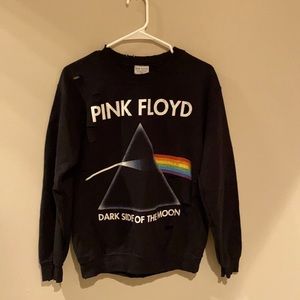 Black Pink Floyd crew neck